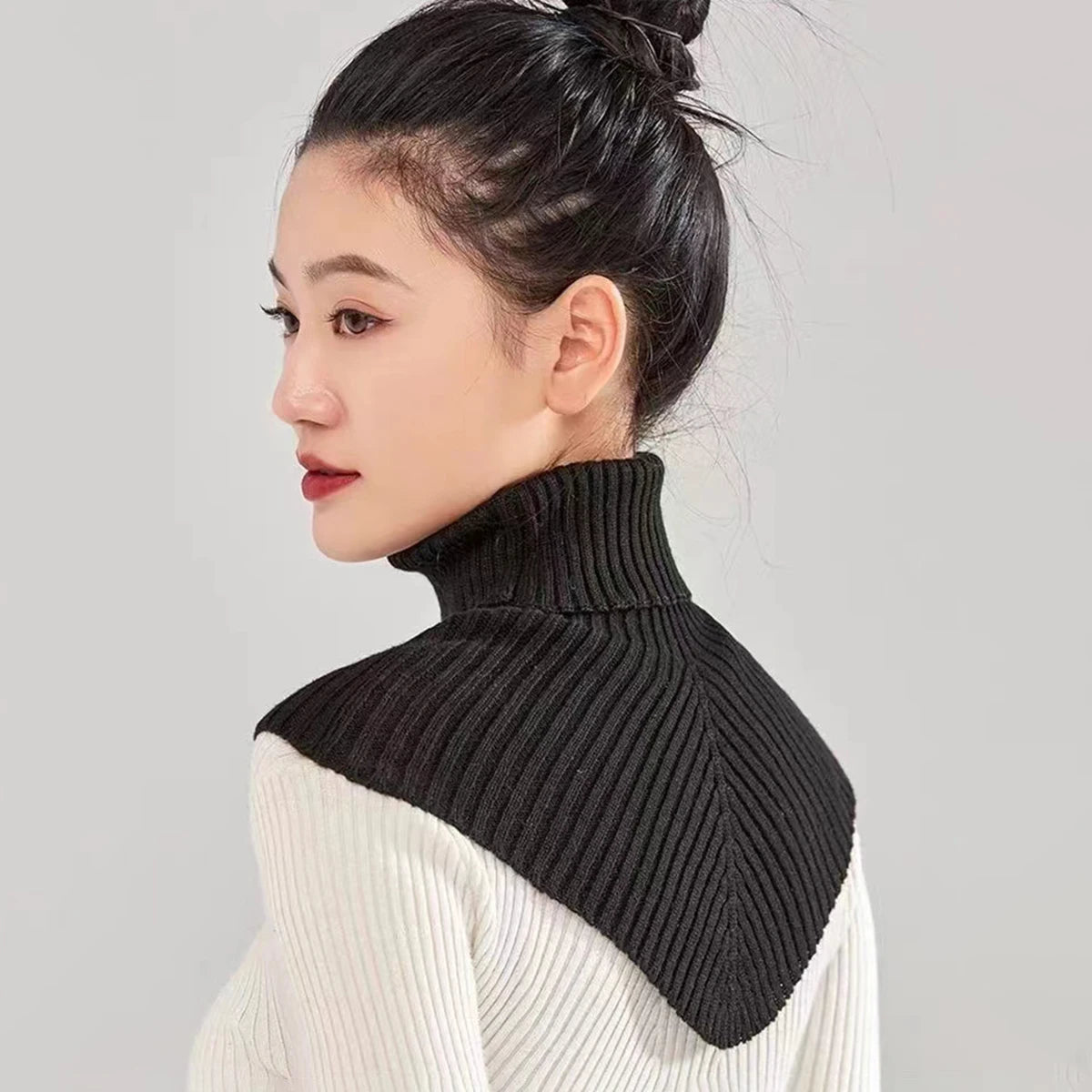 Warm Knit Mock Neck