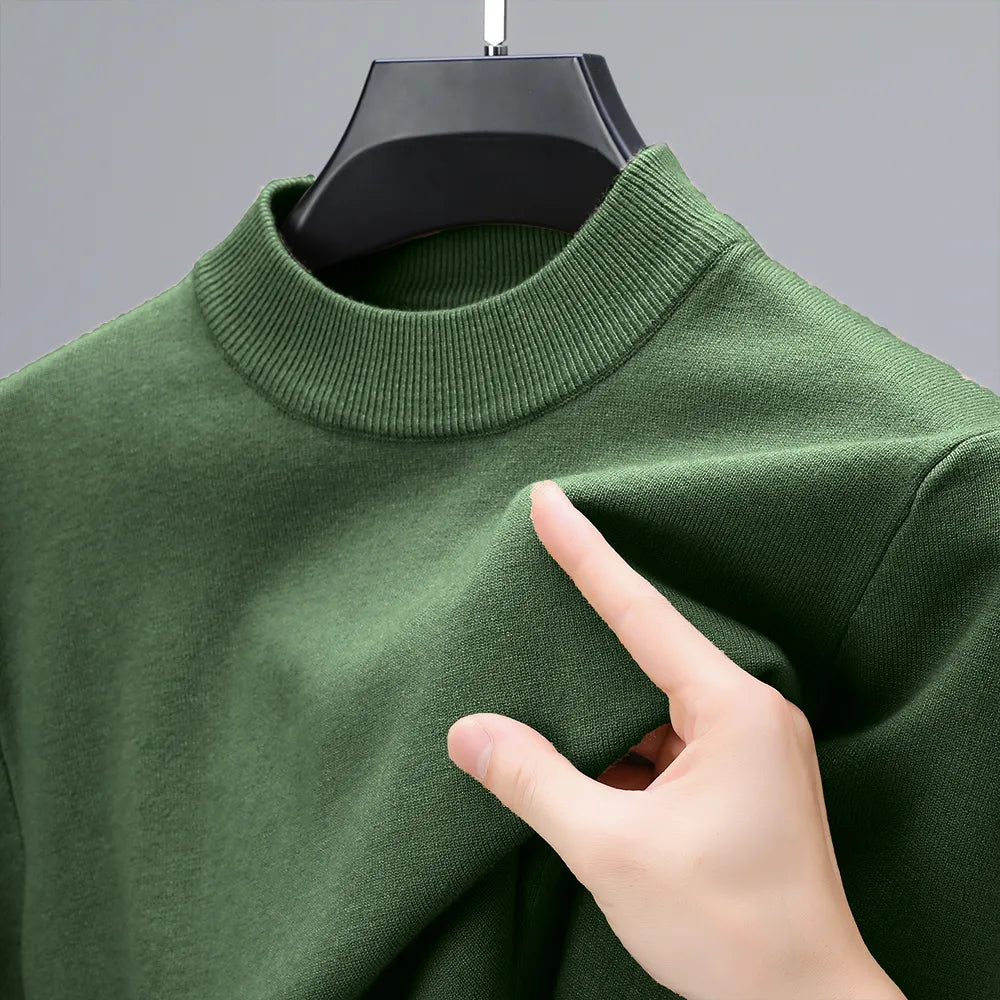 Men's Half-Mock Neck Knit Sweater