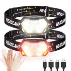 9LED Headlamp - 6 modes + Motion Sensor