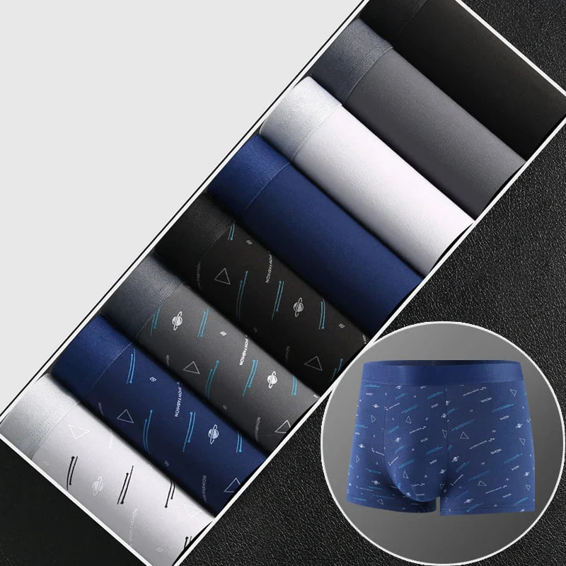 Men's Printed Boxer Briefs 8-Pack - Soft and Comfortable