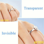 Lot de 16 Ajusteurs de Taille de Bague en Silicone