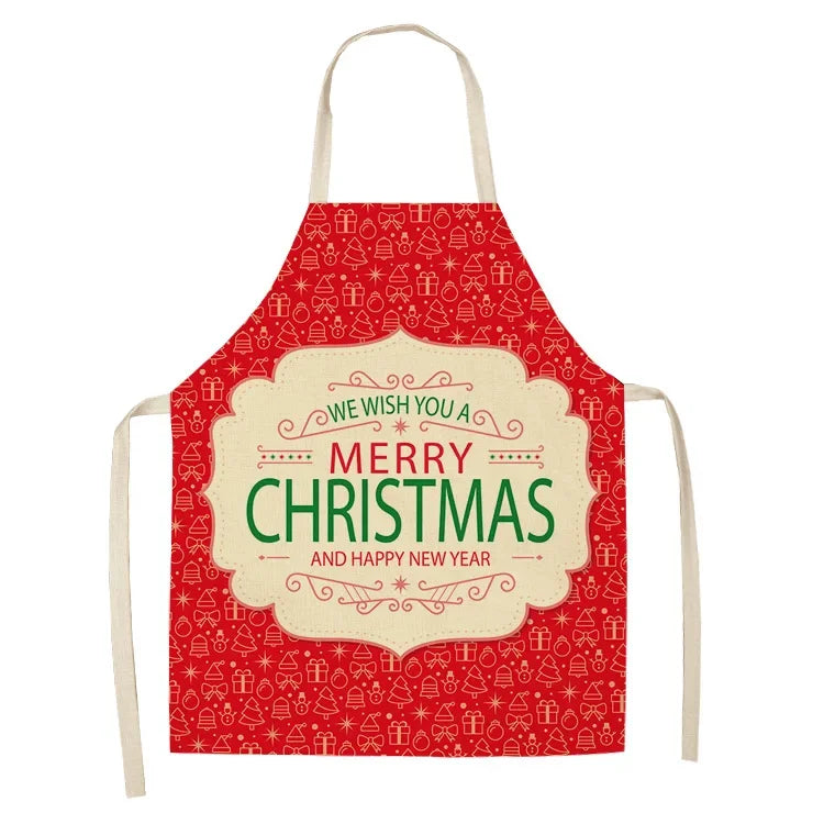 Christmas Pattern Kitchen Apron