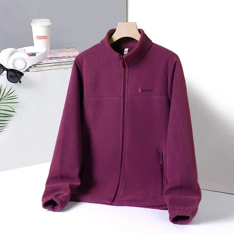 Women's Zipped Fleece Jacket – Warm & Lightweight