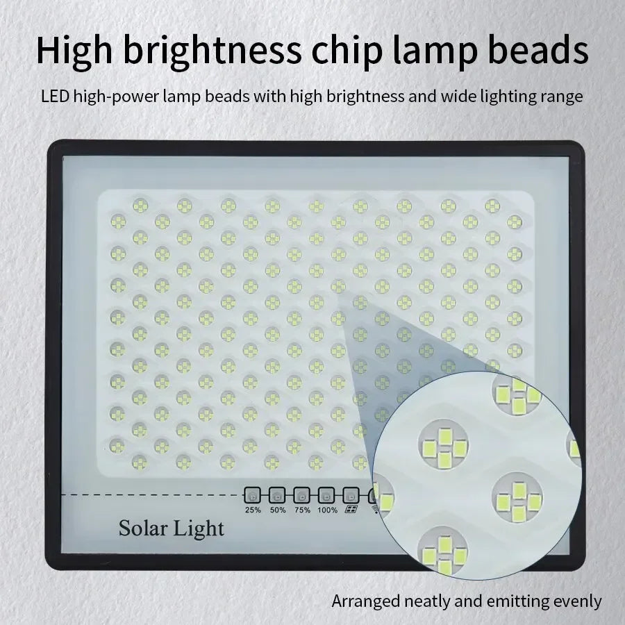 Lampe Projecteur LED Solaire IP67 Murale de Jardin