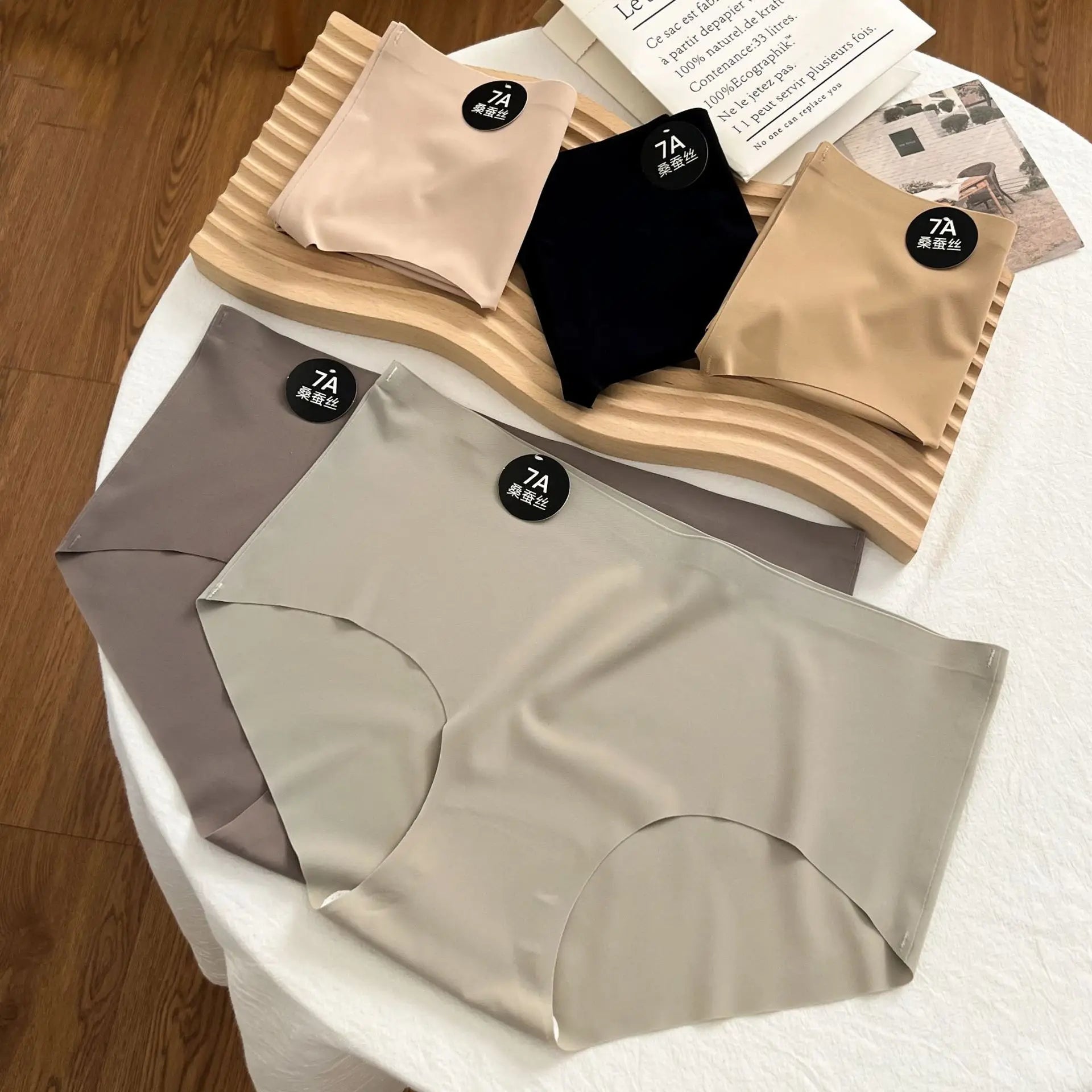 Lot de 5 Culottes en Soie Glacée Respirantes & Invisibles