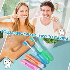 3x Compact Travel Toothbrushes