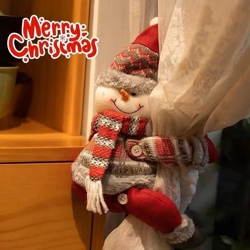 Décoration Peluche de Noël à Accrocher aux Rideaux & Supension