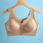 Brassière côtelée sans couture - Boutons pression avant