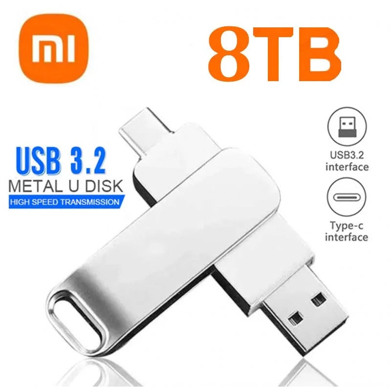USB 3.2 Flash Drive Up to 16TB + FREE Type-C Adapter