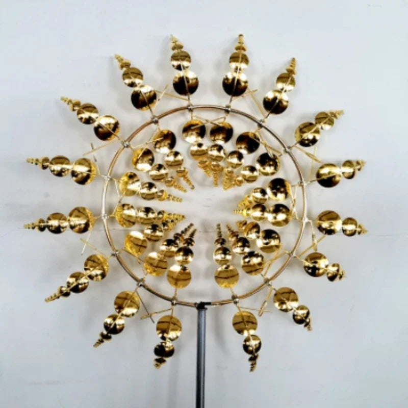 Magical Metal Windmill Optical Illusion