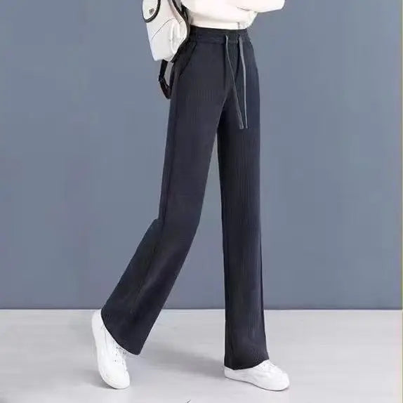 Women's Loose Corduroy Pants - Fur Lined