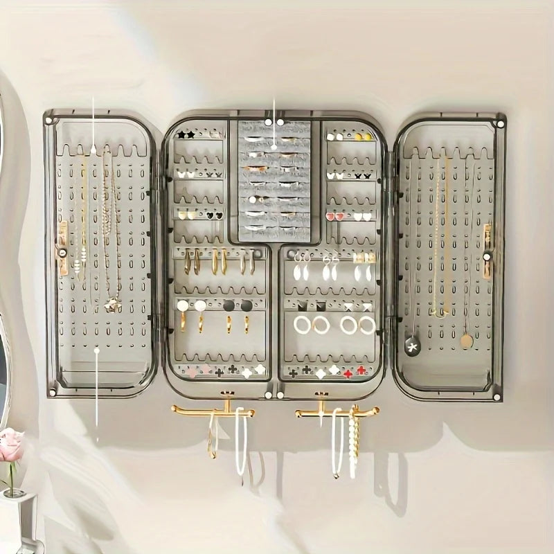Large Capacity Wall-Mounted Jewelry Box