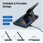 3-in-1 Wireless Charging Stand - iPhone, AirPods & Apple Watch