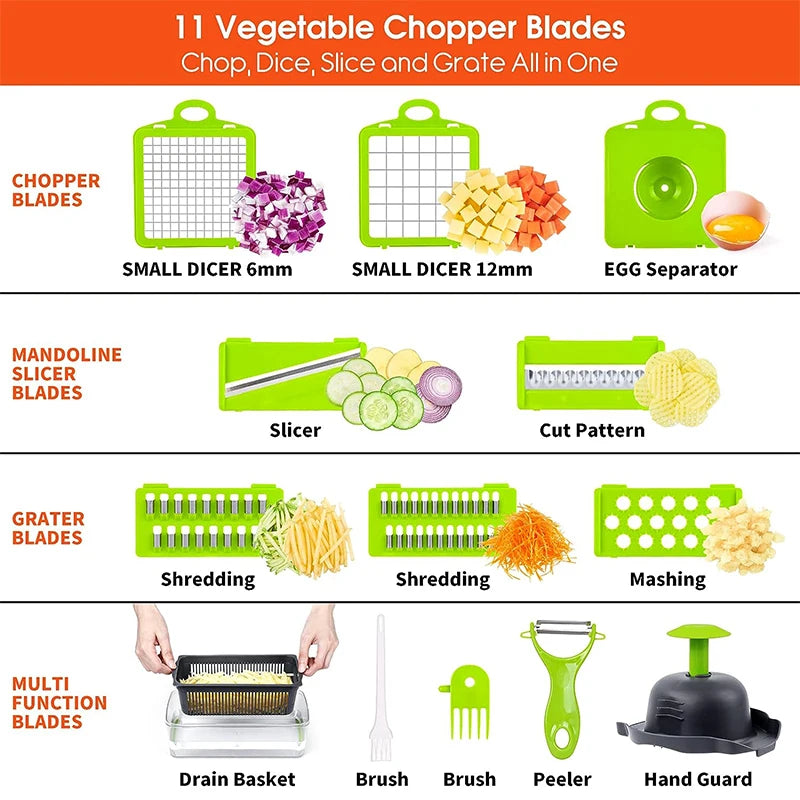 FAST - 16-in-1 Ultra-Fast Vegetable Chopper