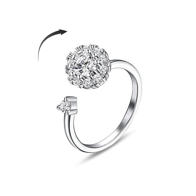 Bague d'anxiété ajustable pour femme