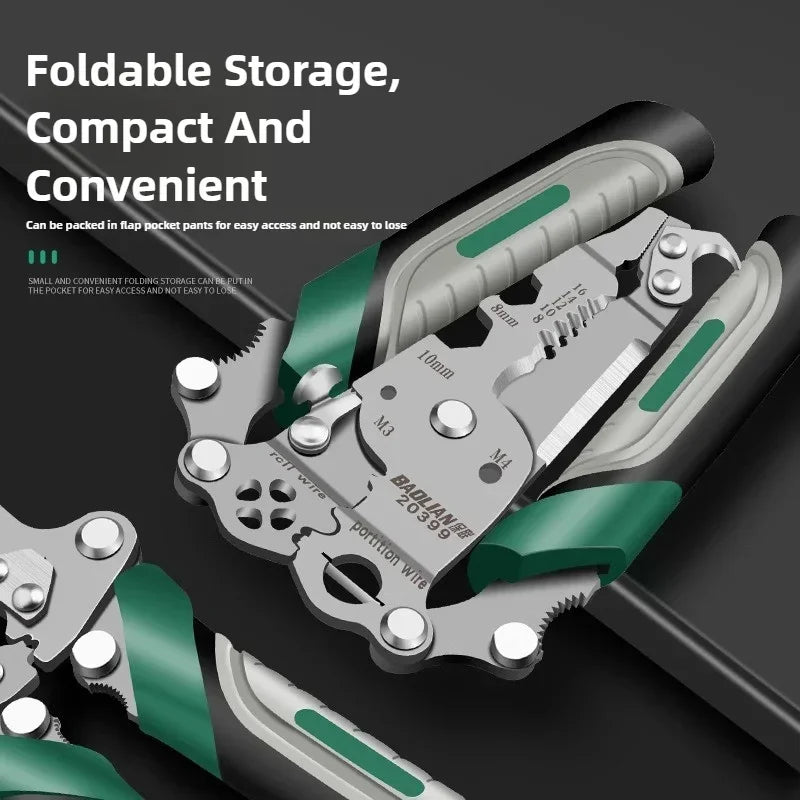 18-in-1 Foldable & Compact Electrician Pliers