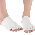 Paire de Demi Chaussette Séparatrice d'Orteils en Gel & Fibre de Coton