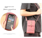 Leather Tactile Phone Wallet Pouch