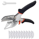 Ciseaux biseautés multi-angles de 45 à 135° - 10 Lames OFFERTES