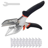 Ciseaux biseautés multi-angles de 45 à 135° - 10 Lames OFFERTES