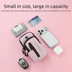 Haissky Pochette de Poignet pour Téléphone – Sac Sport Zippé pour Course, Fitness et Cyclisme, Compatible iPhone & Android