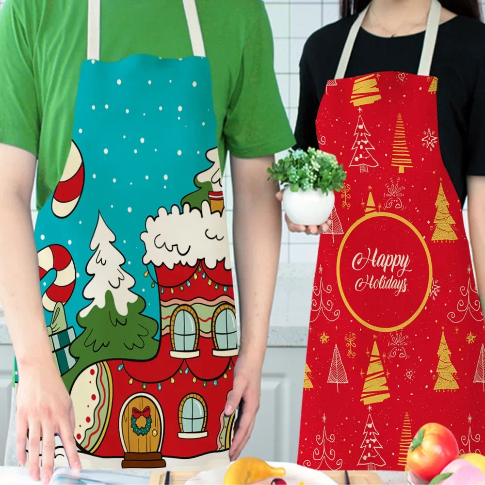 Christmas Pattern Kitchen Apron