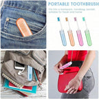 3x Compact Travel Toothbrushes
