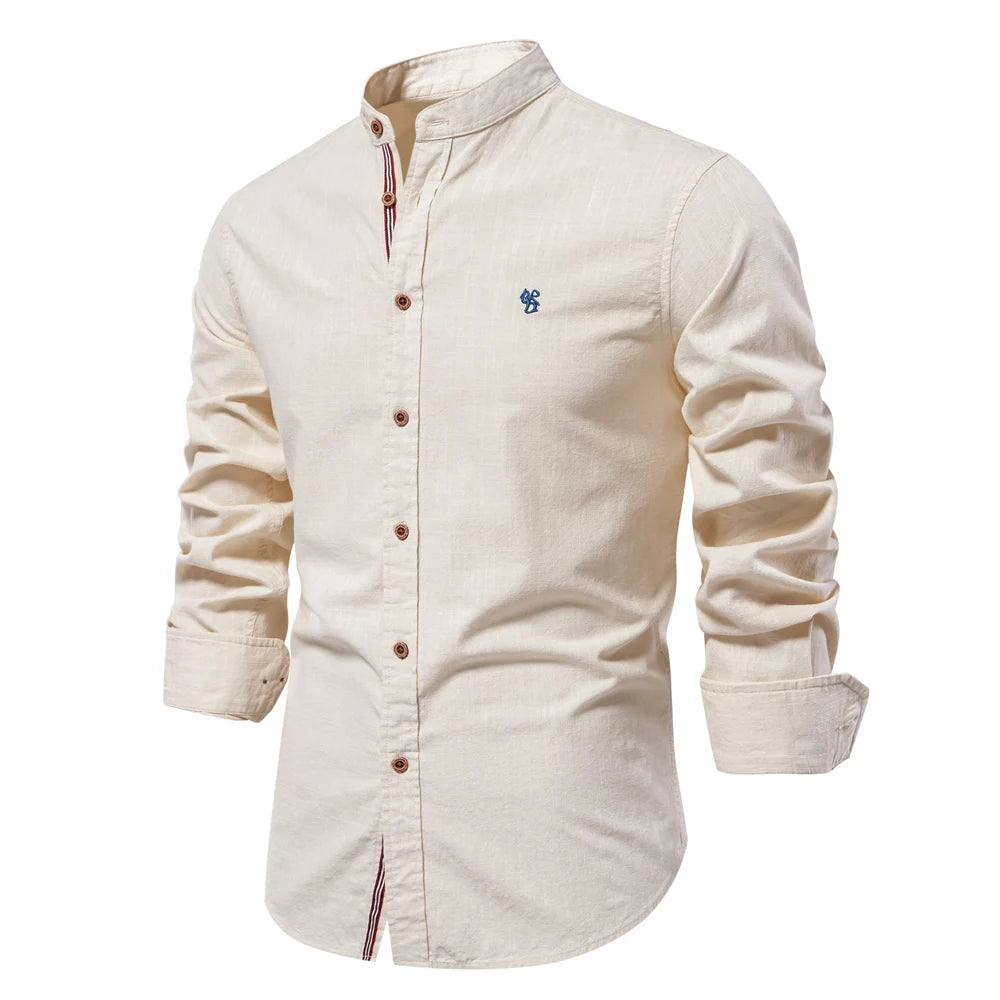 Men's 100% Cotton Shirt Casual Elegance - Premium Quality