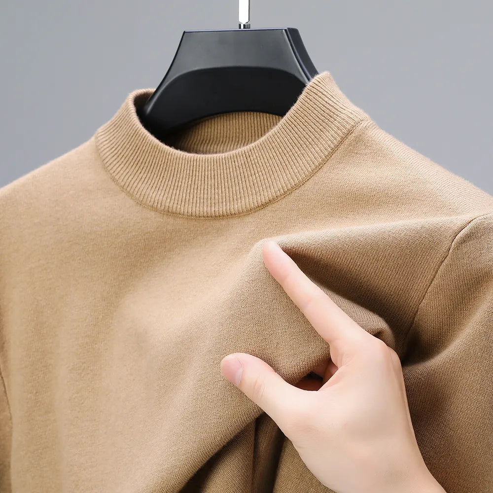 Men's Half-Mock Neck Knit Sweater