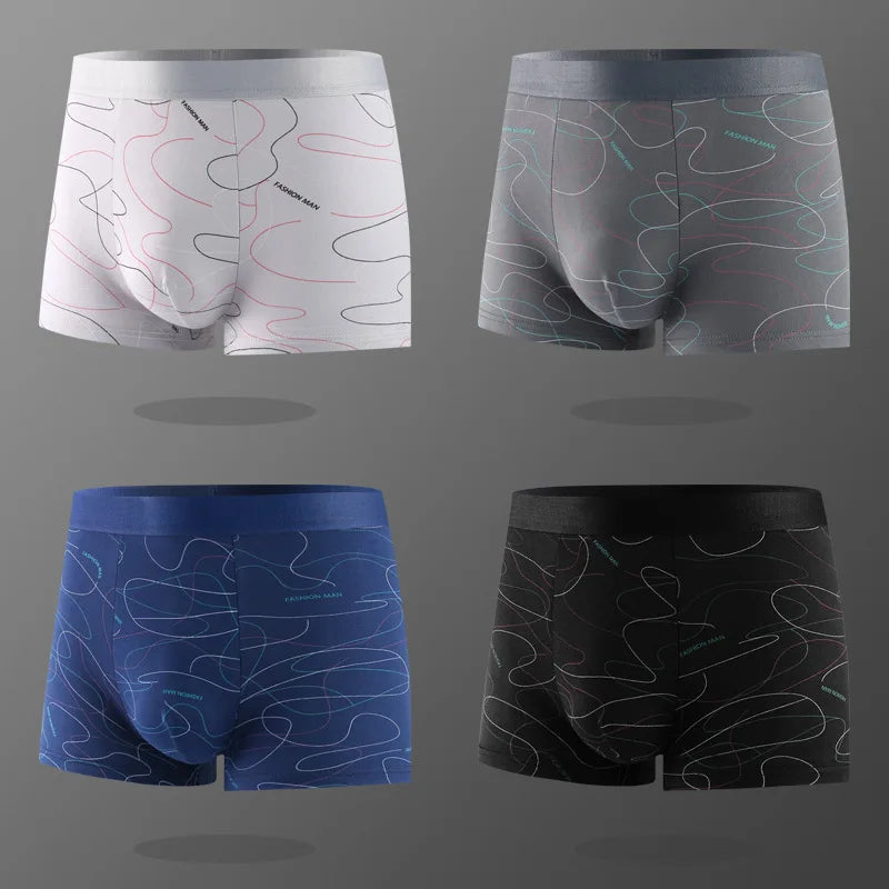 Men's Printed Boxer Briefs 8-Pack - Soft and Comfortable