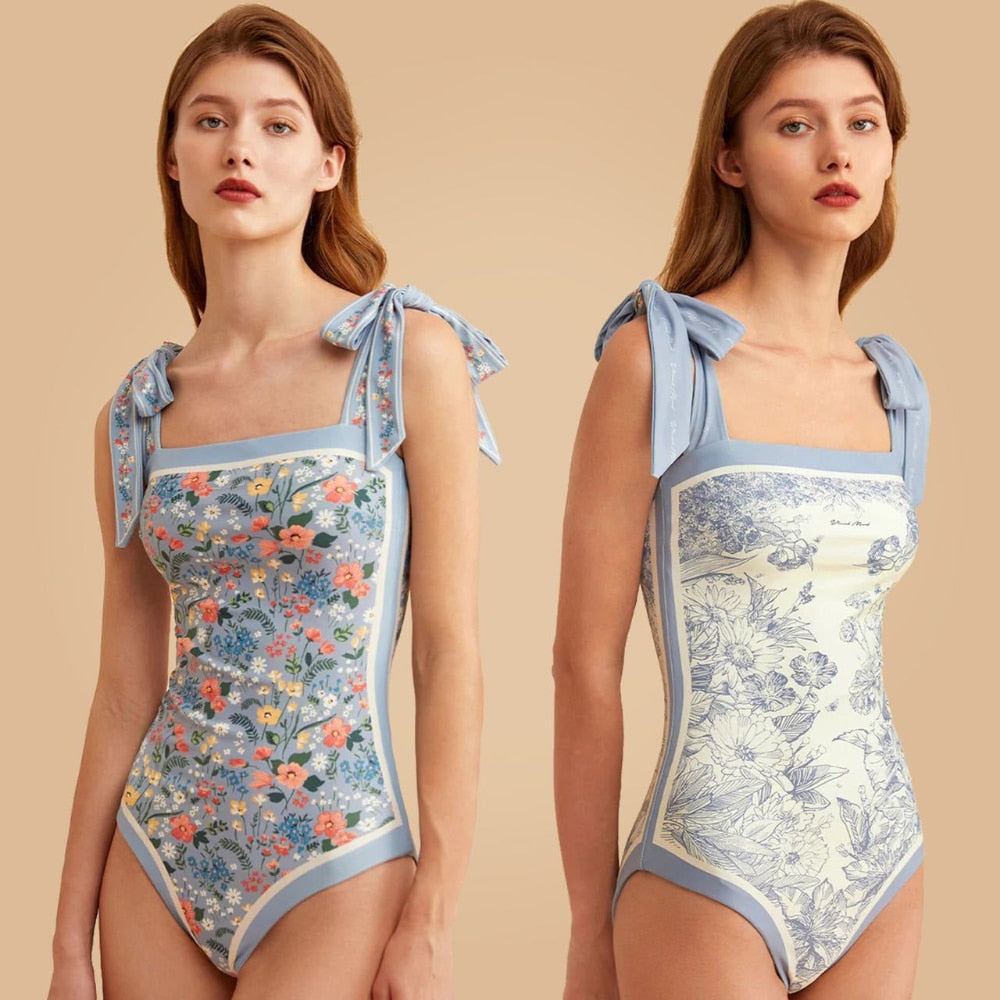 Reversible Printed One-Piece Swimsuit - Summer 2023 Collection