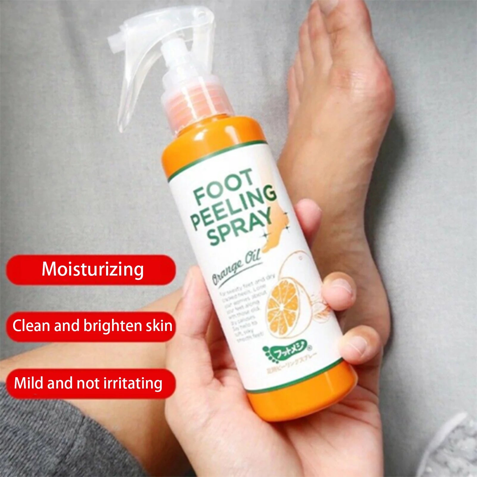 Spray Exfoliant pour Pieds à l'huile d'Orange