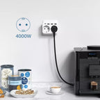 6-in-1 Wall Outlet Extender - USB and USB-C - Fast Charging