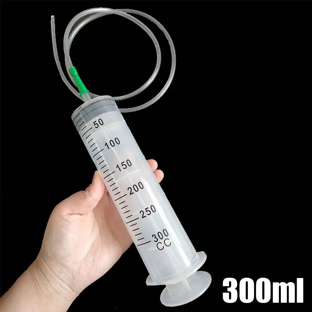 Large Graduated Oil Syringe with Hose for Mechanics