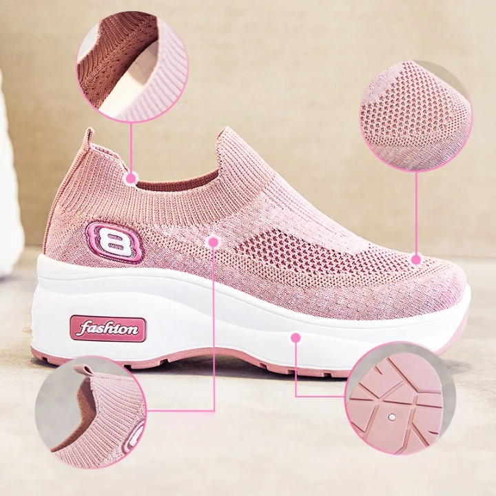 Comfort+ Slip-On Wedge Walking Shoes