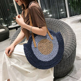 Sac de Plage en Osier "Oeil" avec Fermeture