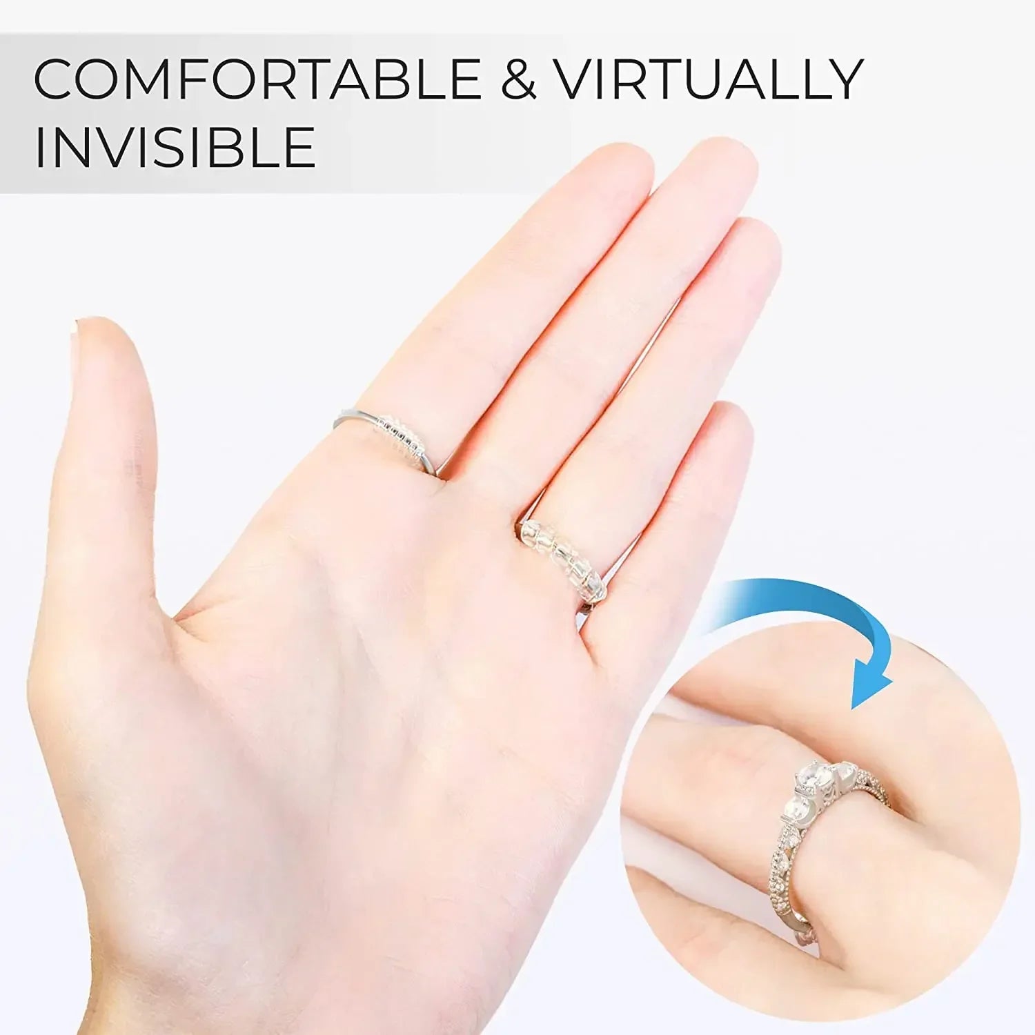 8PCS Silicone Ring Size Adjuster
