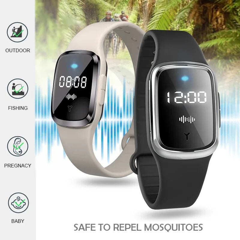 Smart Mosquito Repellent Watch with LED Display