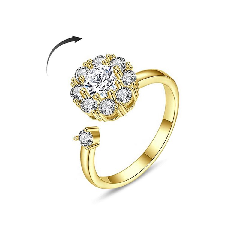 Bague d'anxiété ajustable pour femme