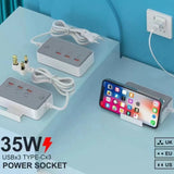 Multiprise USB avec Support Intégré 35W