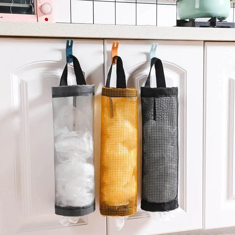 Hanging Mesh Storage Bag for Shopping Bags