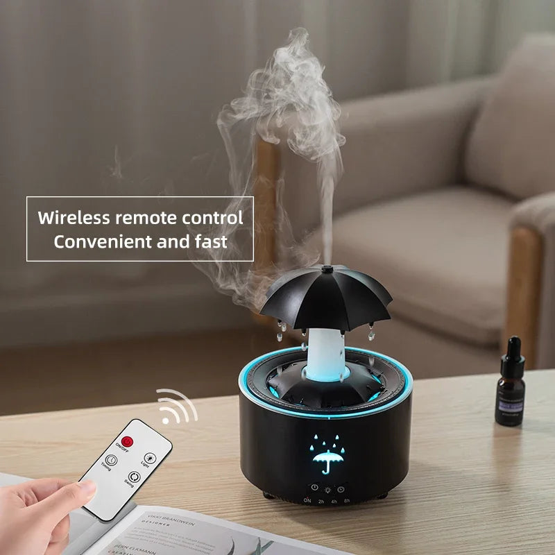 Creative Humidifier Diffuser with Raindrop Light