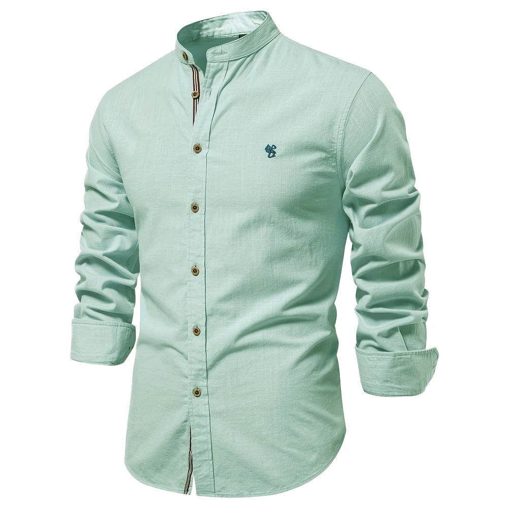 Men's 100% Cotton Shirt Casual Elegance - Premium Quality