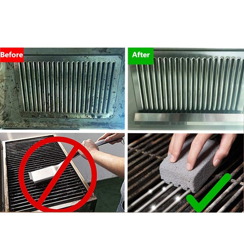 Lot de 3 pierres nettoyantes de BBQ