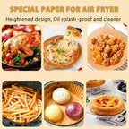 200x Papier Cuisson Sans Huile pour Air Fryer