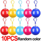 Lot de 10 Ponchos Imperméables jetables de Poche