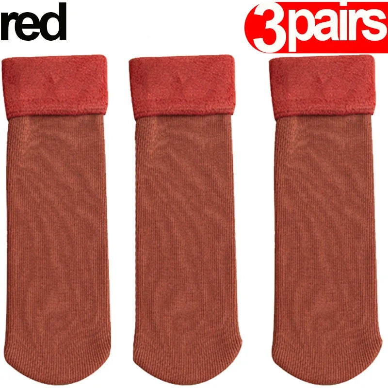 Pack of 3 Fleece-Lined Socks - Comfort and Warmth