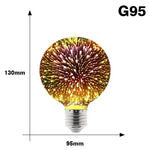 Ampoule LED feu d'artifice coloré 3D