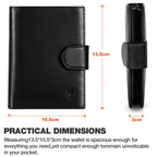 RFID Blocking Multi-Compartment Wallet