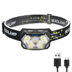 9LED Headlamp - 6 modes + Motion Sensor